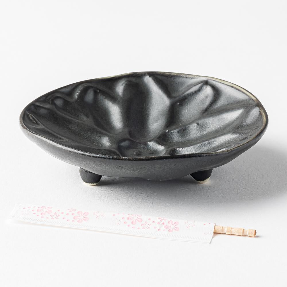 yoshida pottery 豆皿 大人black yoshida pottery 陶磁器作家もの