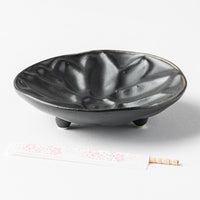 yoshida pottery 豆皿 大人black yoshida pottery 陶磁器作家もの
