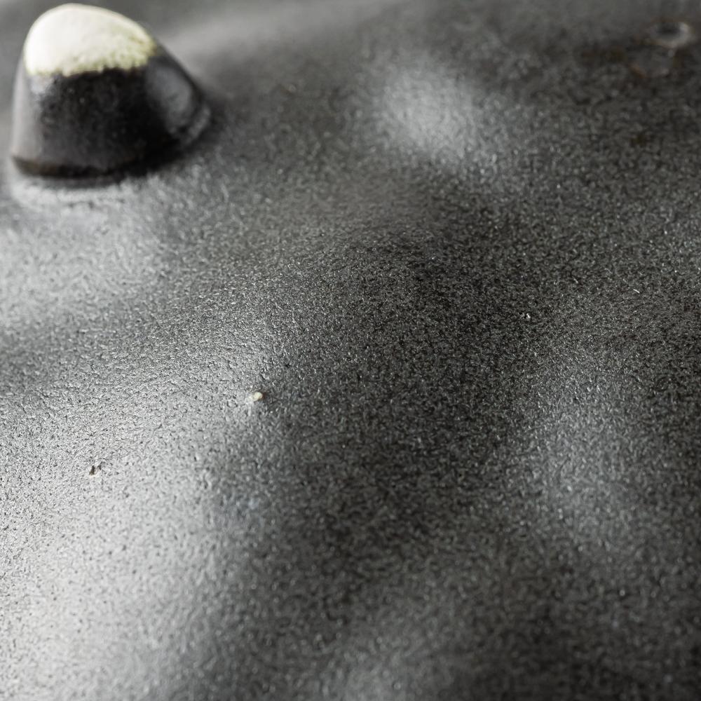 yoshida pottery 豆皿 大人black yoshida pottery 陶磁器作家もの