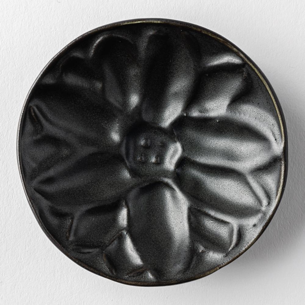 yoshida pottery 豆皿 大人black yoshida pottery 陶磁器作家もの