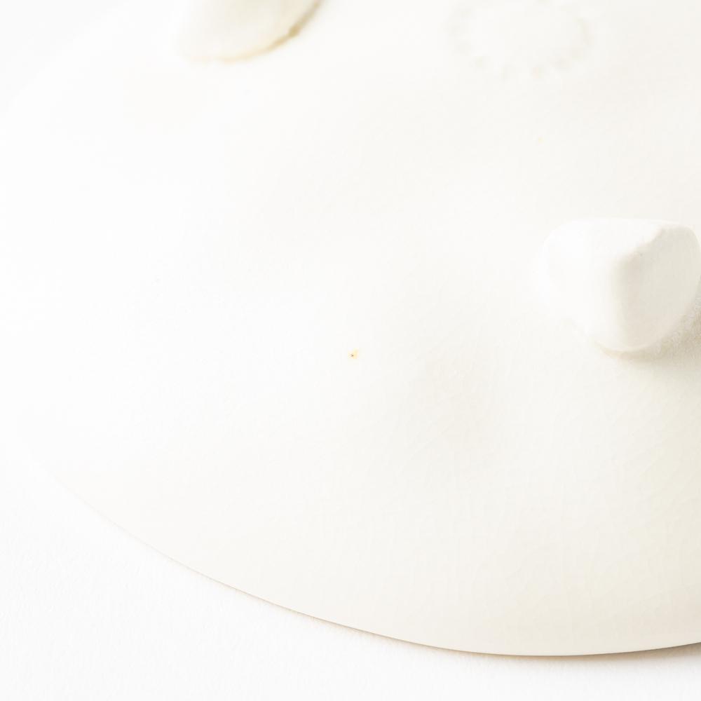 yoshida pottery 豆皿 恋人white yoshida pottery 陶磁器作家もの