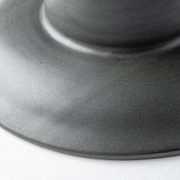 yoshida pottery 高杯皿(M) 大人black yoshida pottery 陶磁器作家もの