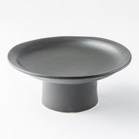 yoshida pottery 高杯皿(M) 大人black yoshida pottery 陶磁器作家もの