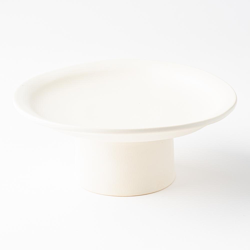 yoshida pottery 高杯皿（M） 恋人white – 大人の焼き物