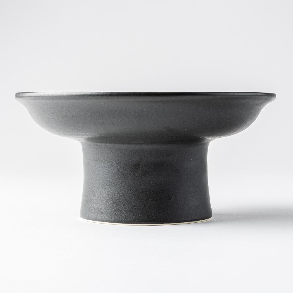 yoshida pottery　高杯皿（S）　大人black