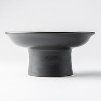 yoshida pottery 高杯皿(S) 大人black yoshida pottery 陶磁器作家もの