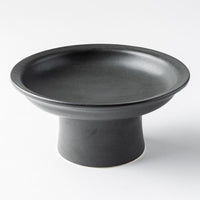 yoshida pottery 高杯皿(S) 大人black yoshida pottery 陶磁器作家もの