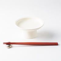 yoshida pottery 高杯皿(S) 恋人white yoshida pottery 陶磁器作家もの