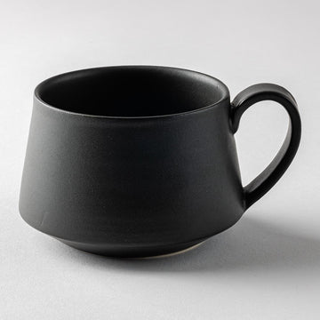 yoshida pottery　コーヒーカップ　大人black yoshida pottery 陶磁器作家もの