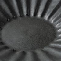 yoshida pottery 輪花皿 大人black yoshida pottery 陶磁器作家もの