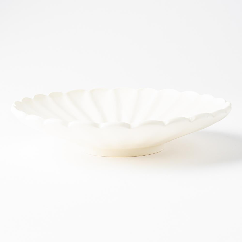 yoshida pottery 輪花皿 恋人white yoshida pottery 陶磁器作家もの