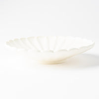 yoshida pottery 輪花皿 恋人white yoshida pottery 陶磁器作家もの