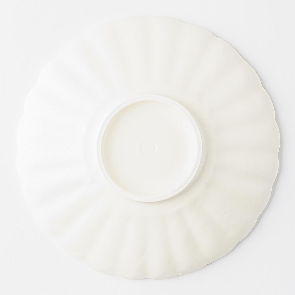 yoshida pottery 輪花皿 恋人white yoshida pottery 陶磁器作家もの