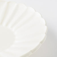 yoshida pottery 輪花皿 恋人white yoshida pottery 陶磁器作家もの