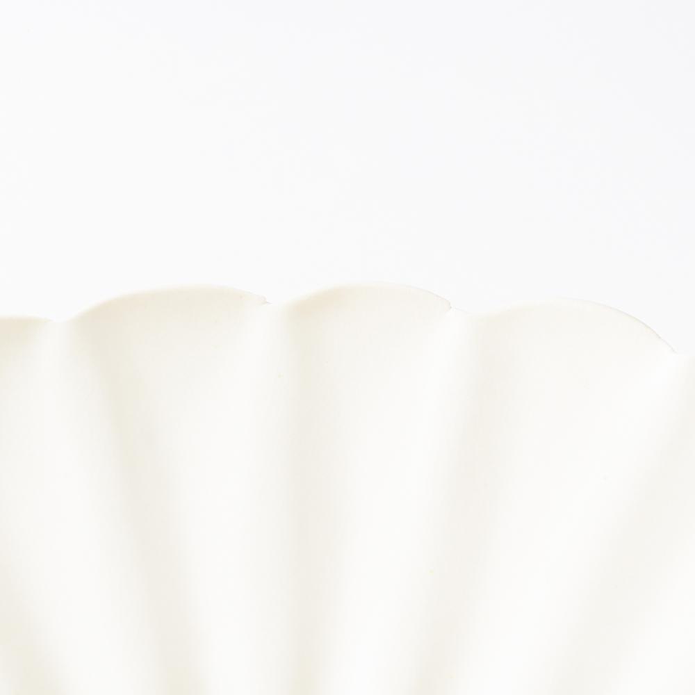 yoshida pottery 輪花皿 恋人white yoshida pottery 陶磁器作家もの