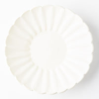 yoshida pottery 輪花皿 恋人white yoshida pottery 陶磁器作家もの