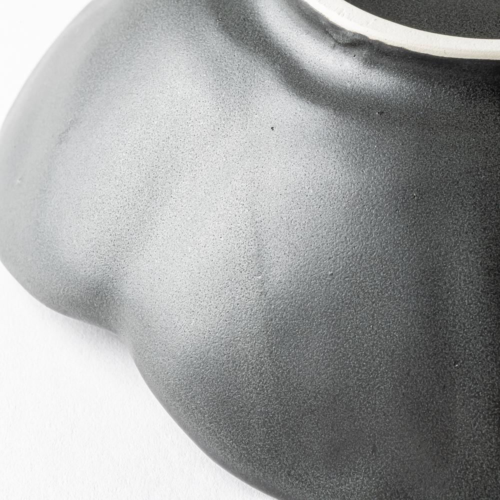 yoshida pottery 梅鉢 大人black yoshida pottery 陶磁器作家もの