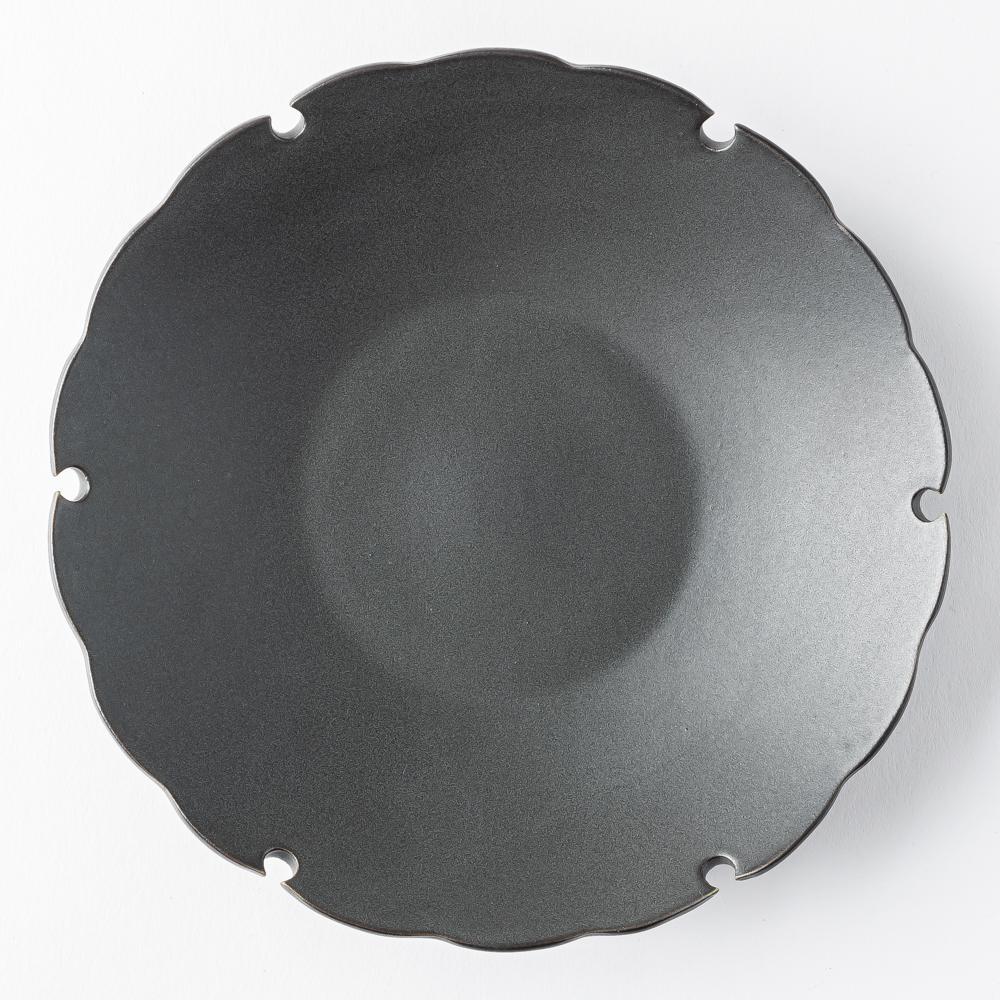 yoshida pottery 雪輪皿 大人black ¥3,960 大人の焼き物