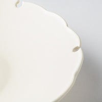 yoshida pottery 雪輪皿 恋人white yoshida pottery 陶磁器作家もの