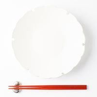 yoshida pottery 雪輪皿 恋人white yoshida pottery 陶磁器作家もの