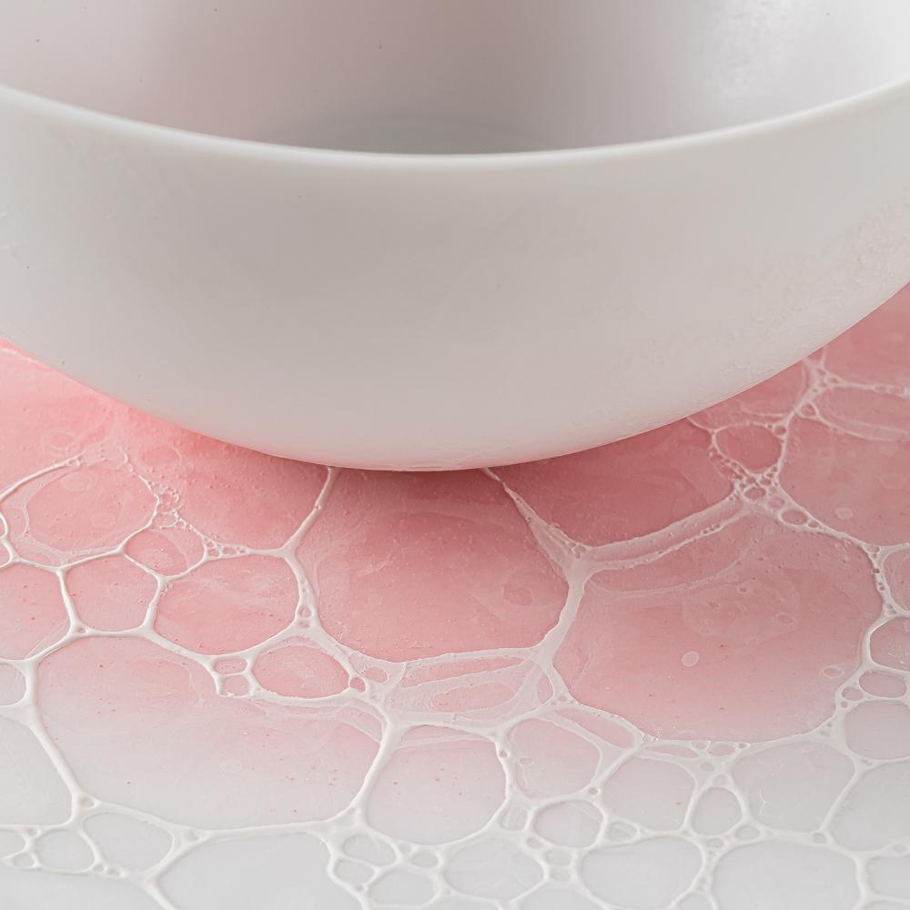 有田焼 やま平窯 泡 エッグシェル ティーC/S Pink ¥9,240 大人の焼き物