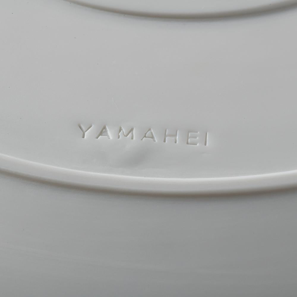 有田焼 やま平窯 泡 frame ラウンドプレート 26㎝ White 有田焼 やま平窯 有田焼