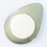 作家 柴田礼美 しずく皿20-風船/グレー 作家 柴田礼美 陶磁器作家もの