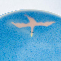 作家 柴田礼美 しずく皿-鳥/ブルー 作家 柴田礼美 陶磁器作家もの