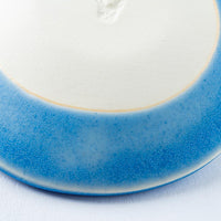 作家 柴田礼美 しずく皿-鳥/ブルー 作家 柴田礼美 陶磁器作家もの