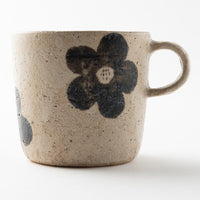 作家 岡村朝子 マグカップ flower A 作家 岡村朝子 陶磁器作家もの