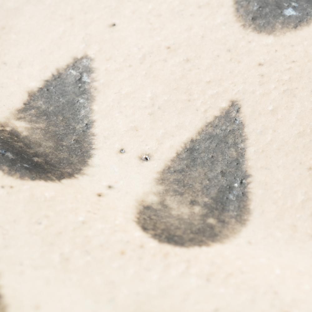 作家 岡村朝子 オーバル皿 小 drop A 作家 岡村朝子 陶磁器作家もの