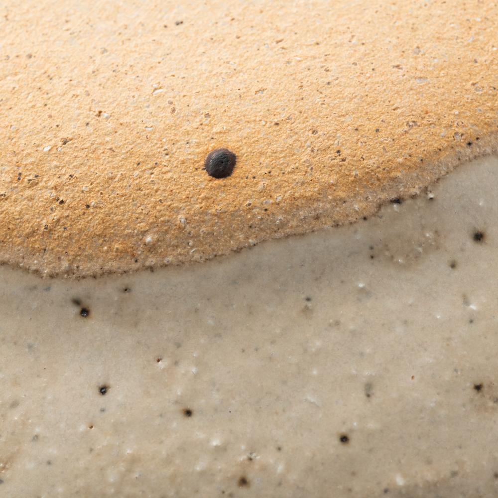 作家 岡村朝子 オーバル皿 小 drop A 作家 岡村朝子 陶磁器作家もの