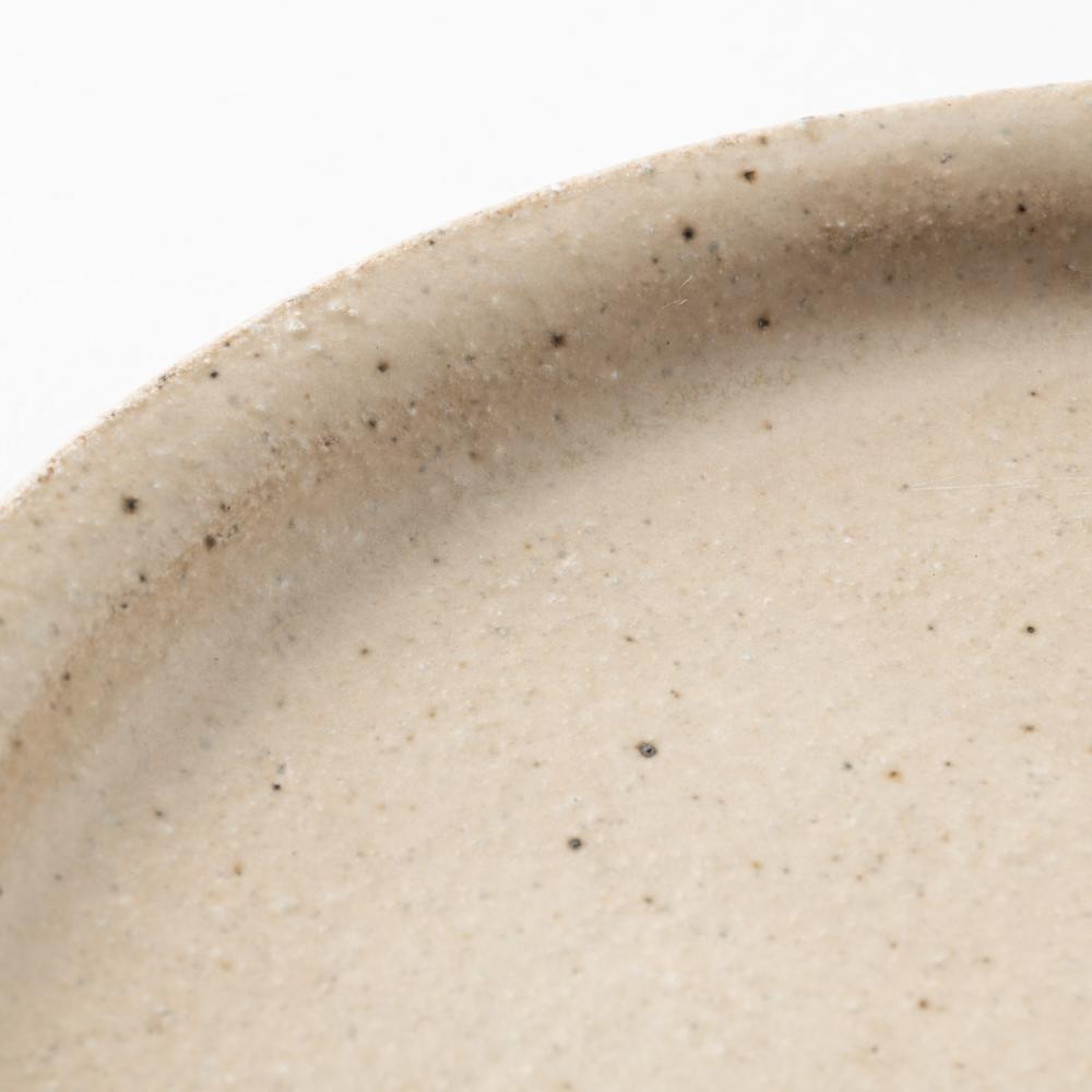 作家 岡村朝子 丸皿 小 flower A 作家 岡村朝子 陶磁器作家もの