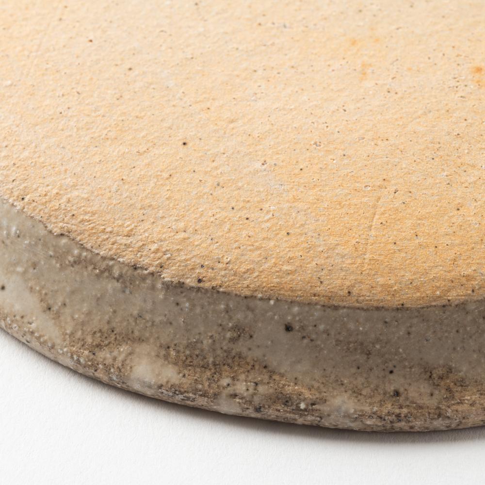 作家 岡村朝子 丸皿 小 flower A 作家 岡村朝子 陶磁器作家もの