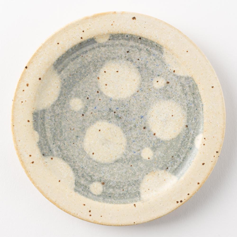 作家 添田ナオコ ドット 5寸皿 作家 添田ナオコ 陶磁器作家もの