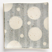 作家 添田ナオコ ドット 角皿 作家 添田ナオコ 陶磁器作家もの