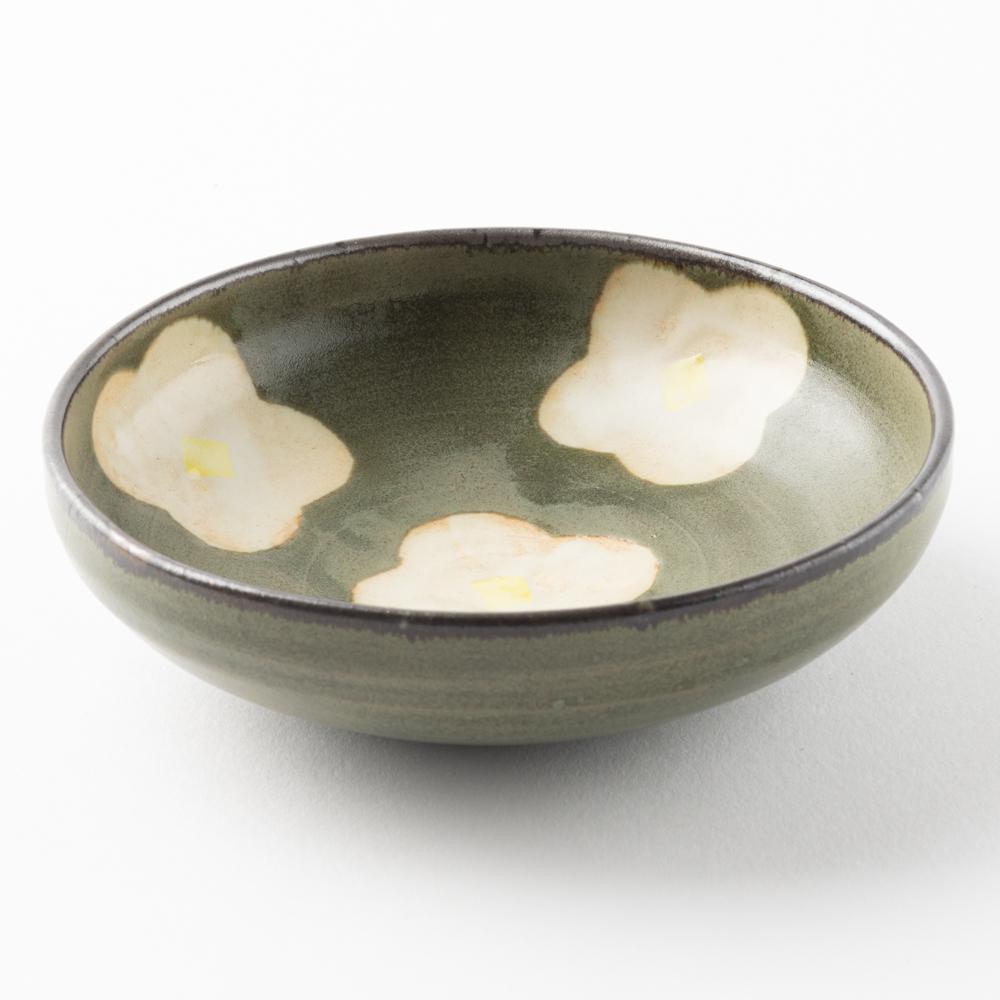 作家 佐藤牧子 お花小鉢 緑 作家 佐藤牧子 陶磁器作家もの