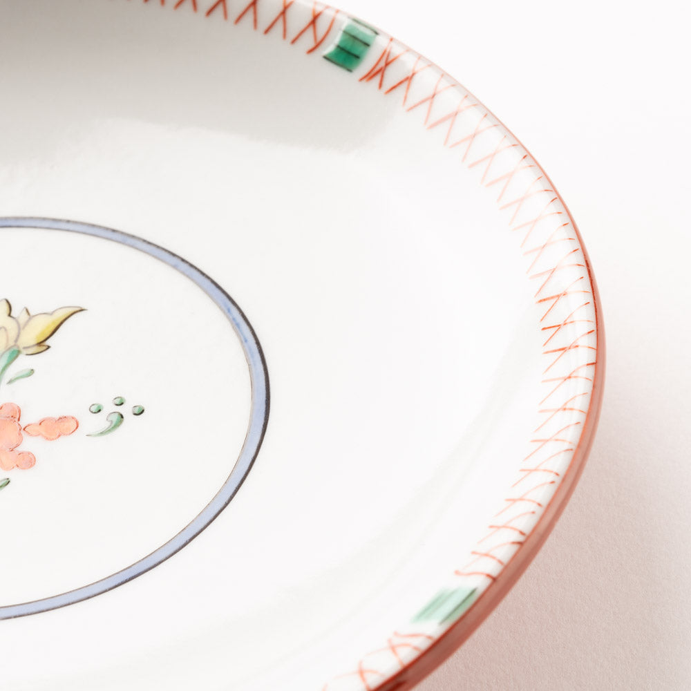 九谷焼工房花もん　丸皿(ぼたん) 九谷焼工房花もん 九谷焼