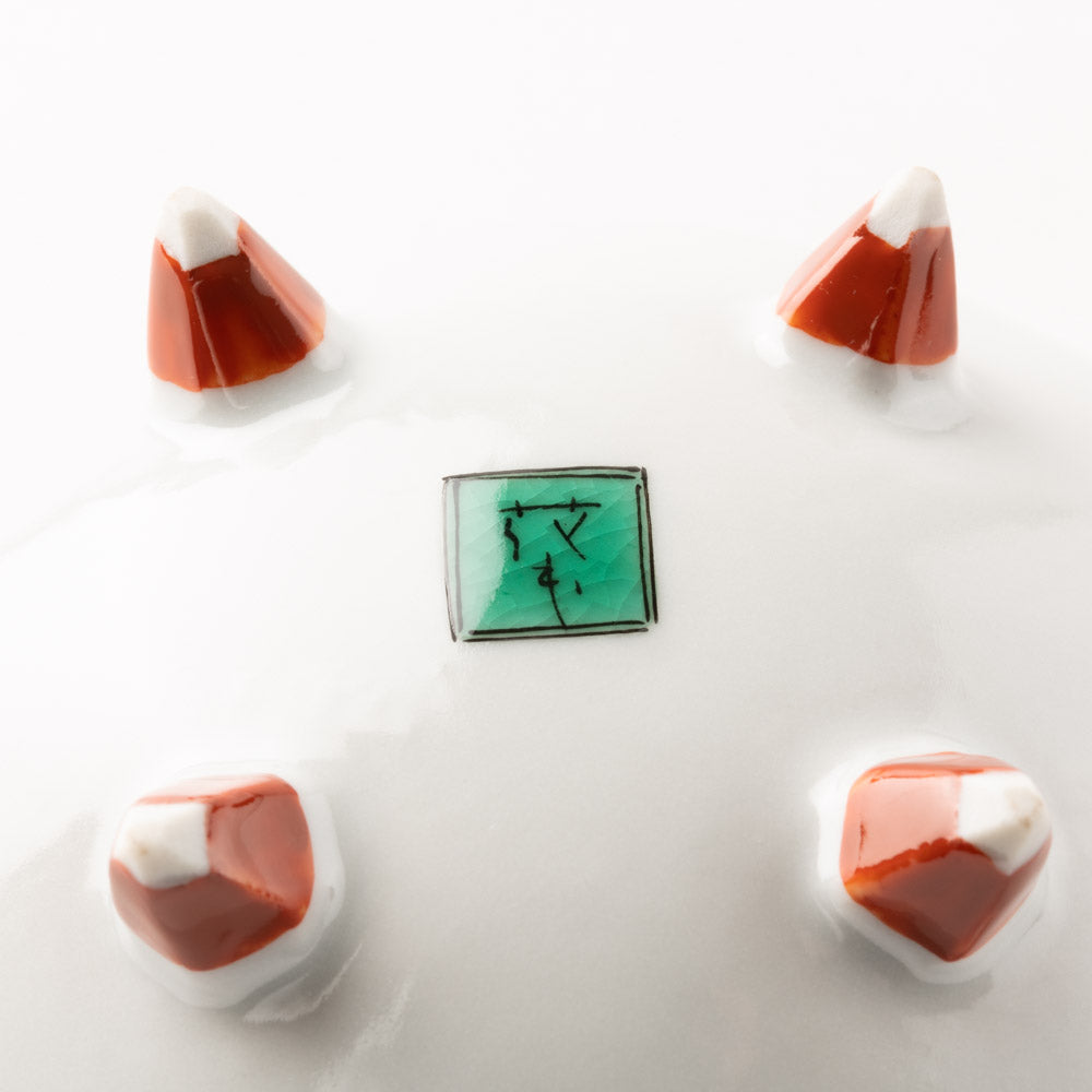 九谷焼工房花もん　珍味皿(かさ) 九谷焼工房花もん 九谷焼