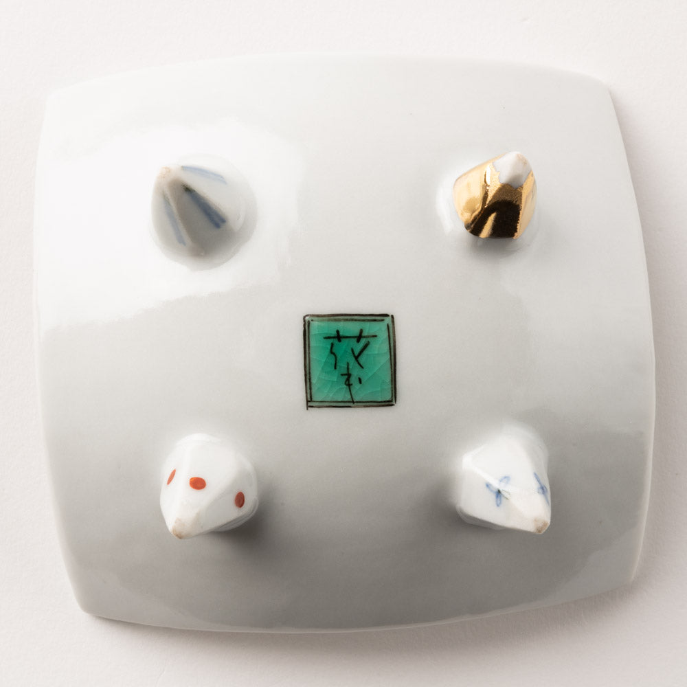 九谷焼工房花もん　珍味皿(小紋) 九谷焼工房花もん 九谷焼