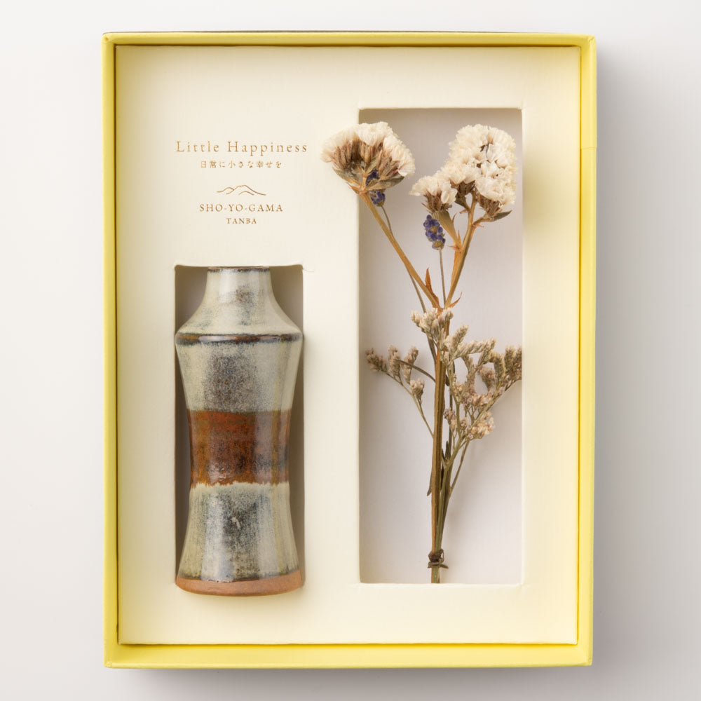 昇陽窯　Little Happiness　Tight　白×茶 丹波焼　昇陽窯 丹波焼