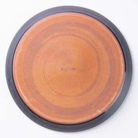 美濃焼　正陶苑　リムプレート（皿）大　ネイビー 美濃焼　正陶苑 美濃焼