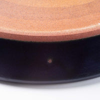 美濃焼　正陶苑　リムプレート（皿）大　ネイビー 美濃焼　正陶苑 美濃焼