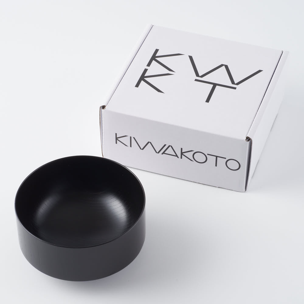 京焼・清水焼　KIWAKOTO　UMI 夜(素黒目漆) BOWL