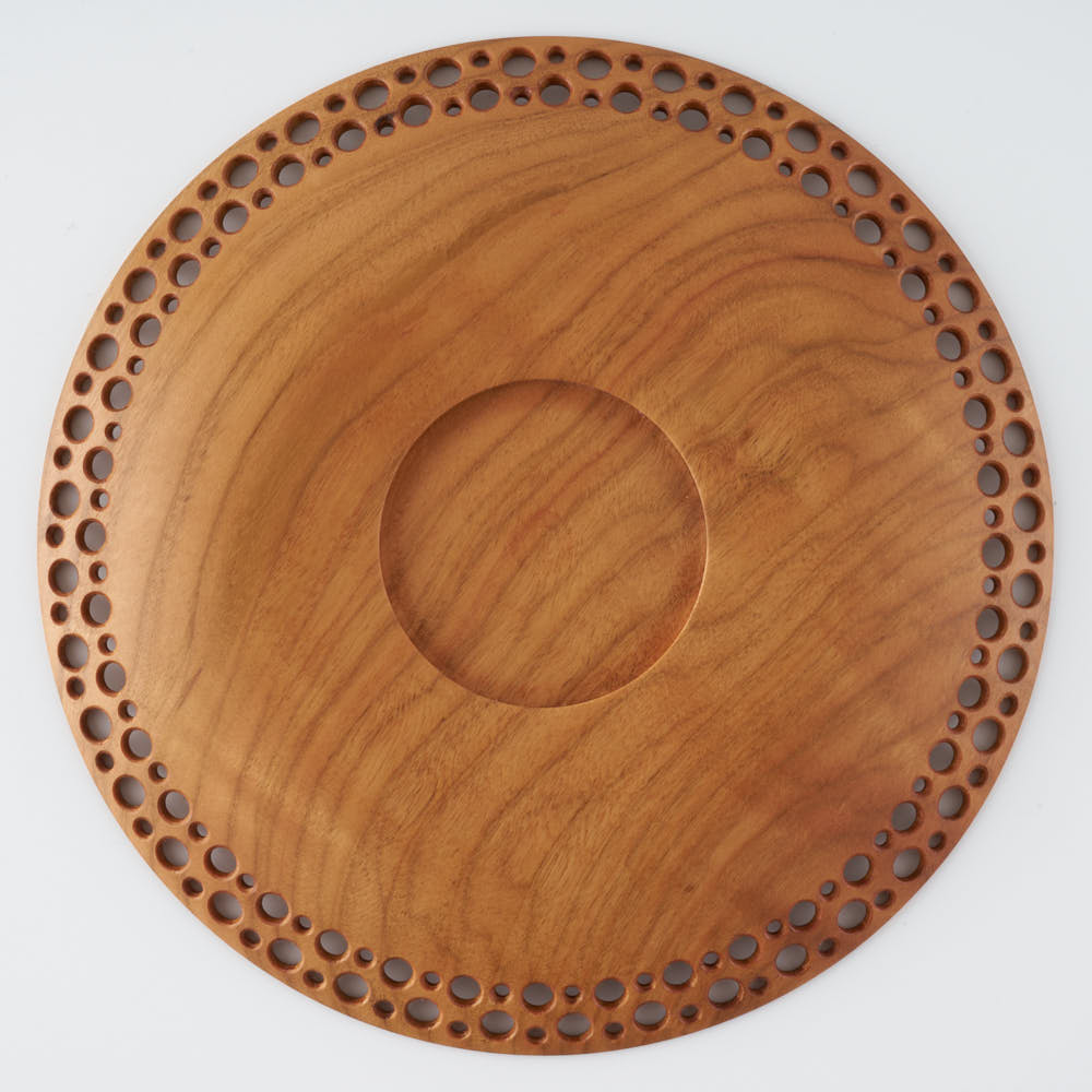 作家　森俊宏　二丸市松皿　18cm（桜）