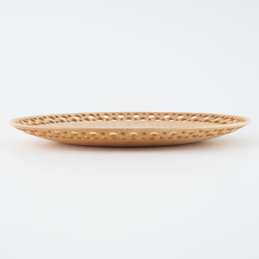 作家　森俊宏　二丸市松皿　18cm（楓）