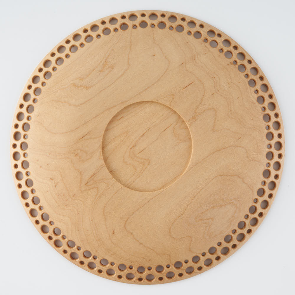 作家　森俊宏　二丸市松皿　18cm（楓）