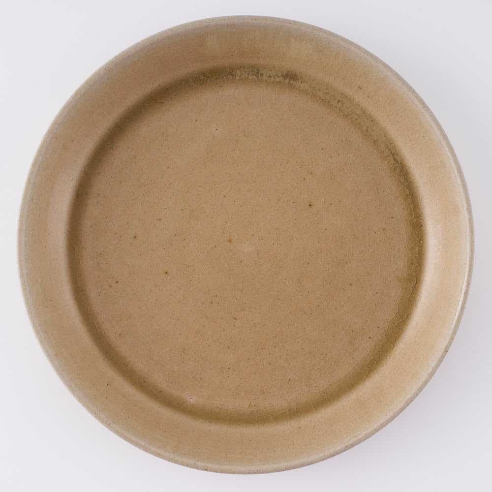 益子焼　ネギシ製陶　6寸平皿　ナチュラル