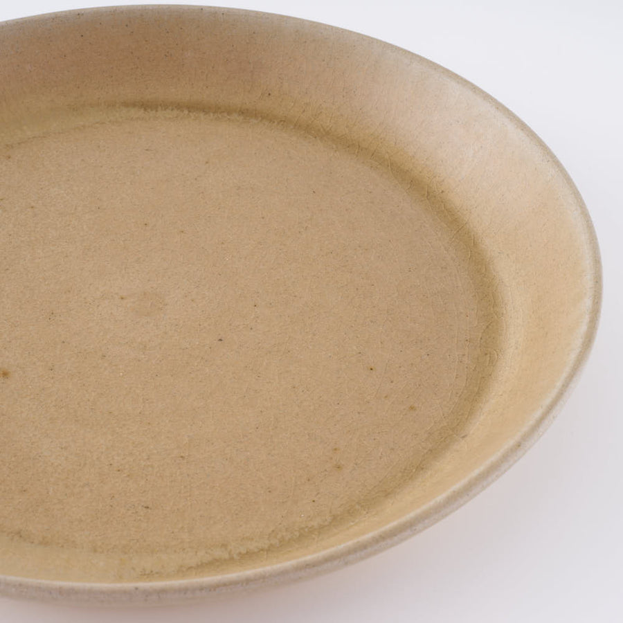 益子焼　ネギシ製陶　7寸平皿　ナチュラル