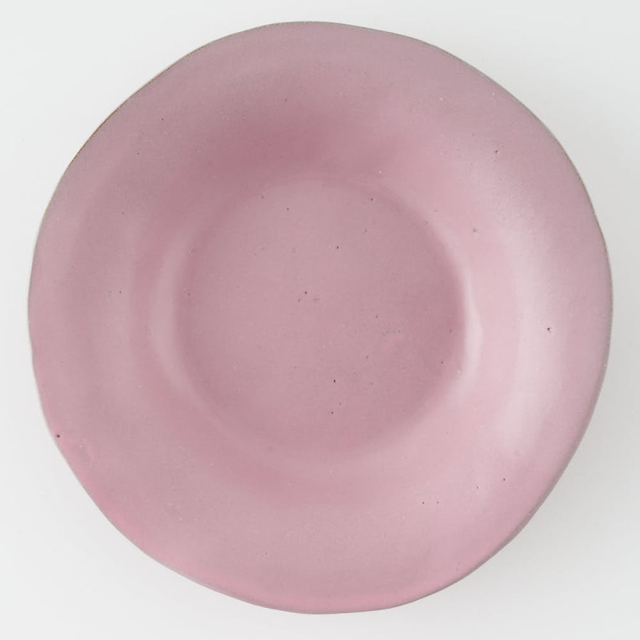 teto ceramics　リム皿(小)　ピンク